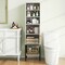 57 Inch Bathroom Tall Cabinet with and 3-Position Storage Adjustable Shelves and 1 Door